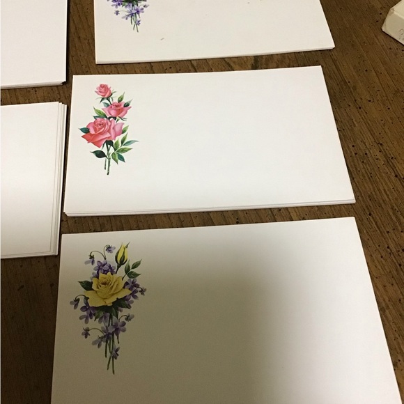 POST A NOTE 4 flower design post cards … boxed … vintage … about 30 post cards - Picture 10 of 16